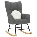 Scaun balansoar, gri închis, material textil GartenMobel Dekor