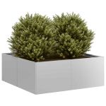 Jardinieră 80x80x30 cm oțel galvanizat GartenMobel Dekor