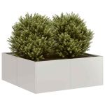 Jardinieră 80x80x30 cm oțel inoxidabil GartenMobel Dekor