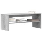 Comodă TV, gri sonoma, 100x40x40 cm, lemn compozit GartenMobel Dekor