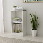 Bibliotecă, alb, 40x24x75 cm, lemn prelucrat GartenMobel Dekor