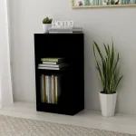 Bibliotecă, negru, 40x24x75 cm, lemn prelucrat GartenMobel Dekor