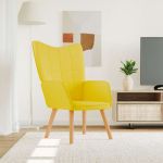 Scaun de relaxare, galben muștar, material textil GartenMobel Dekor