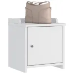 Bancă pentru hol „SANDNES” albă 45x40x50 cm, lemn masiv de pin GartenMobel Dekor