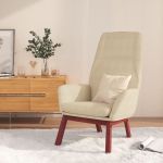 Scaun de relaxare, crem, material textil GartenMobel Dekor