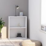 Bibliotecă, alb, 60x30x76,5 cm, lemn prelucrat GartenMobel Dekor