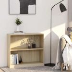 Bibliotecă, stejar sonoma, 80x24x75 cm, lemn prelucrat GartenMobel Dekor