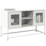 Dulap TV, alb, 100,5x39x60,5 cm, oțel GartenMobel Dekor