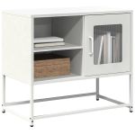 Dulap TV, alb, 68x39x60,5 cm, oțel GartenMobel Dekor