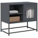 Dulap TV, antracit, 68x39x60,5 cm, oțel GartenMobel Dekor