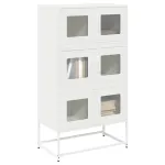 Dulap înalt, alb, 68x39x123 cm, oțel GartenMobel Dekor