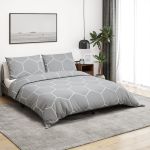 Set cu husă de pilotă, gri, 240x220 cm, bumbac GartenMobel Dekor