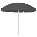 Umbrelă de soare de plajă, antracit, 240 cm GartenMobel Dekor