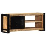 Dulap TV 80x30x35 cm lemn masiv de mango GartenMobel Dekor