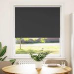 Jaluză cu role opace negru 100x130 cm lățime țesătură 95,7 cm GartenMobel Dekor