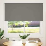 Jaluză cu role opace gri 155x150 cm lățime material 151,6 cm GartenMobel Dekor