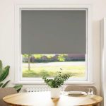 Jaluză cu role opace gri 95x150 cm lățime țesătură 90,7 cm GartenMobel Dekor