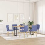 Scaune de sufragerie 6 buc țesătură Jeans Blue GartenMobel Dekor