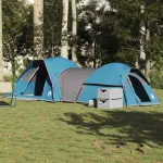 Cort camping pentru 5 persoane, albastru, impermeabil GartenMobel Dekor
