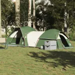 Cort de camping pentru 5 persoane, verde, impermeabil GartenMobel Dekor
