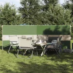 Paravan de camping verde 344x120 cm impermeabil GartenMobel Dekor