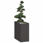 Jardinieră Negru 40x80x80 cm Oțel GartenMobel Dekor