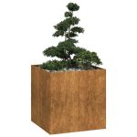 Jardinieră Rusty 80x80x80 cm Oțel pentru intemperii GartenMobel Dekor