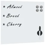 Tablă magnetică de perete, 40 x 40 cm, sticlă GartenMobel Dekor