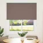 Jaluză cu role opace cafea 120x150 cm lățime țesătură 116,6 cm GartenMobel Dekor