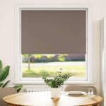 Jaluză cu role opace cafea 95x150 cm lățime țesătură 90,7 cm GartenMobel Dekor