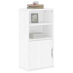 Dulap lateral „ODDA” alb 40x24x79 cm, lemn masiv de pin GartenMobel Dekor
