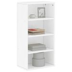 Dulap lateral „ODDA” alb 40x24x79 cm, lemn masiv de pin GartenMobel Dekor