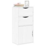 Dulap lateral cu sertare ODDA alb 40x24x79 cm lemn masiv de pin GartenMobel Dekor