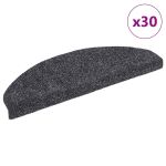 Covorașe scară autoadezive 30 buc Gri închis 65x21x4 cm GartenMobel Dekor