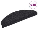 Covorașe scară autoadezive 30 buc Negru 65x21x4 cm GartenMobel Dekor