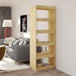 Bibliotecă/Separator cameră, 60x35x167 cm, lemn masiv pin GartenMobel Dekor