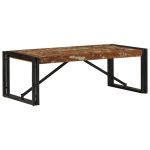 Masuta de cafea multicolora 100x50x35 cm lemn masiv recuperat GartenMobel Dekor