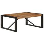 Masuta de cafea multicolora 80x80x35 cm lemn masiv recuperat GartenMobel Dekor