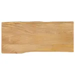 Blat masă cu margini naturale, 80x40x2,5 cm, lemn masiv mango GartenMobel Dekor