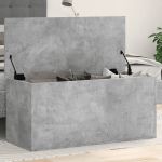 Cutie de depozitare, gri beton, 100x42x46 cm, lemn prelucrat GartenMobel Dekor