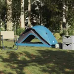 Cort de camping pentru 1 persoană, albastru, impermeabil GartenMobel Dekor