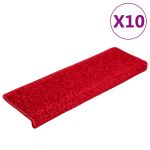 Covorașe scară 20 buc 65x21x4 cm roșu GartenMobel Dekor