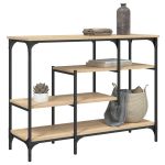 Măsuță consolă cu rafturi, stejar sonoma, 100x35x75 cm GartenMobel Dekor