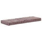 Pernă podea canapea din paleți, gri taupe, 120x40x7 cm, bumbac GartenMobel Dekor