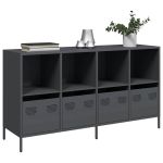 Dulap, antracit, 135x39x73,5 cm, oțel laminat la rece GartenMobel Dekor
