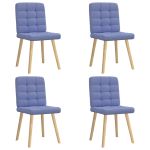 Scaune de sufragerie 4 buc țesătură Jeans Blue GartenMobel Dekor