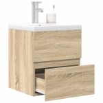 Set mobilier de baie, 2 piese, stejar sonoma, lemn prelucrat GartenMobel Dekor