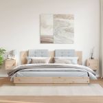 Dulapuri de perete, 2 buc., 31,5x30x30 cm, lemn masiv de pin GartenMobel Dekor