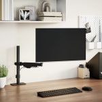 Braț unic de monitor ecran de max 27 inci arc cu gaz 10 kg GartenMobel Dekor