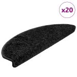 Covorașe scară 20 buc Negru 65x21x4 cm GartenMobel Dekor